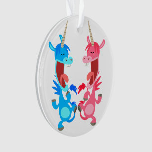 Ornamento acrílico de bailes de Personalizado lind