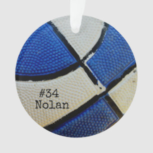 Ornamento acrílico de baloncesto personalizado