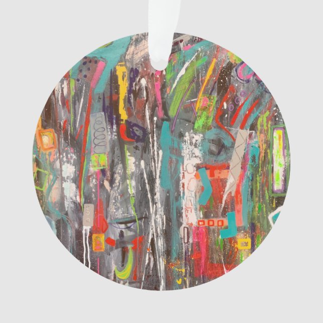 Ornamento acrílico de caída (Anverso)
