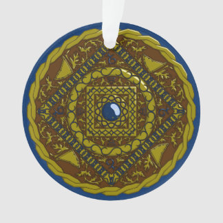 Ornamento acrílico de Capricornio Mandala