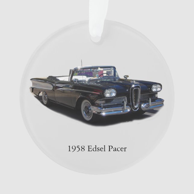 Ornamento acrílico de Edsel Pacer de 1958 (Anverso)
