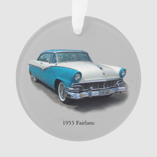 Ornamento acrílico de Fairlane de 1955 (Anverso)