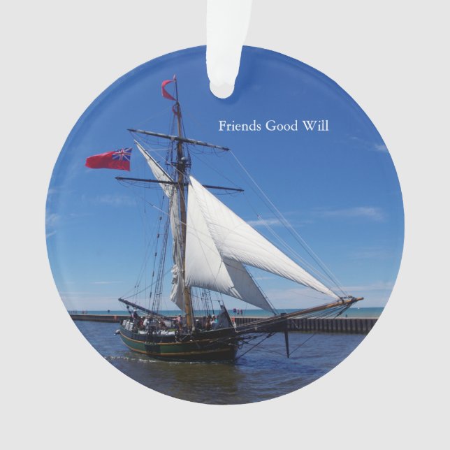 Ornamento acrílico de Friends Good Will (Anverso)