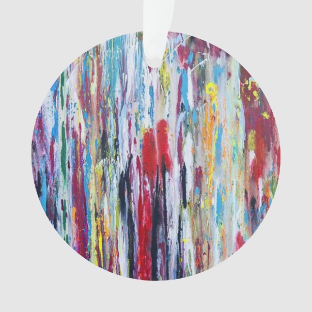 Ornamento acrílico de fuegos artificiales (Anverso)