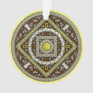 Ornamento acrílico de Gemini Mandala