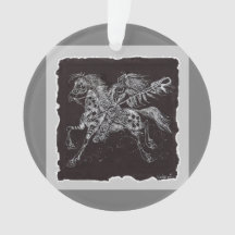 Ornamento acrílico de Guerrero Místico