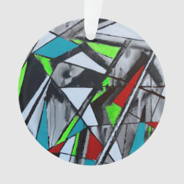 Ornamento acrílico de humo y espejos