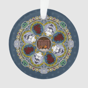Ornamento acrílico de invierno de Nouveau