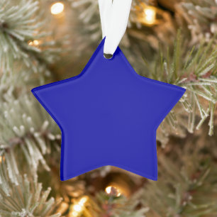 Ornamento acrílico de la Estrella Azul de la Tierr