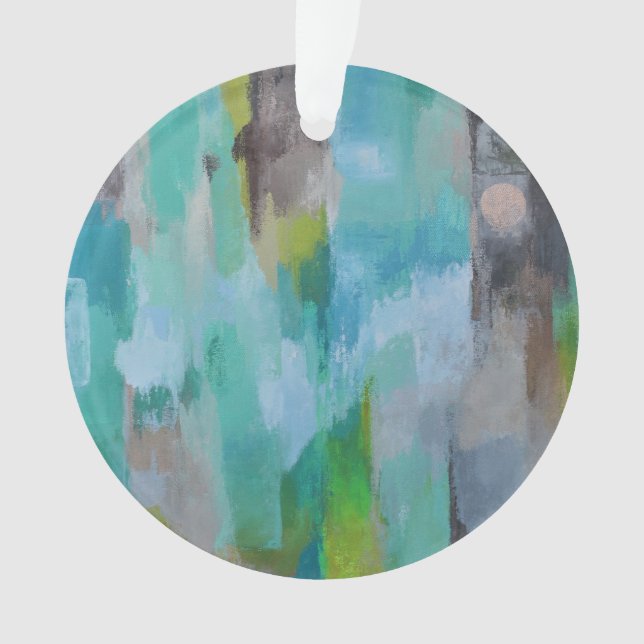 Ornamento acrílico de la Luna de Plata (Anverso)