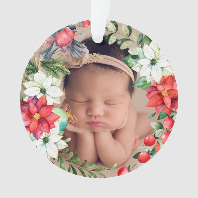 Ornamento acrílico de la primera guerra de Navidad (Anverso)