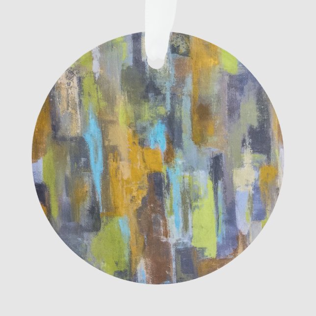 Ornamento acrílico de lluvia otoñal (Anverso)