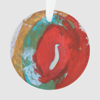 Ornamento acrílico de marea roja