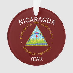Ornamento acrílico de Navidades de Nicaragua