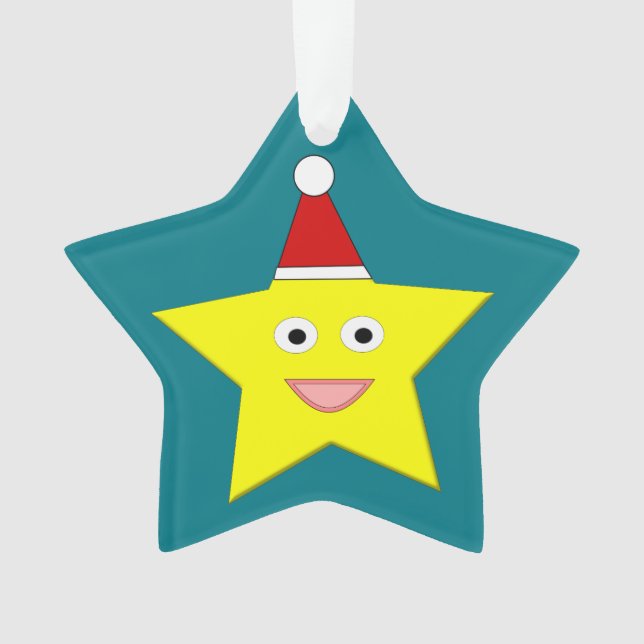 Ornamento acrílico de Navidades felices (Anverso)