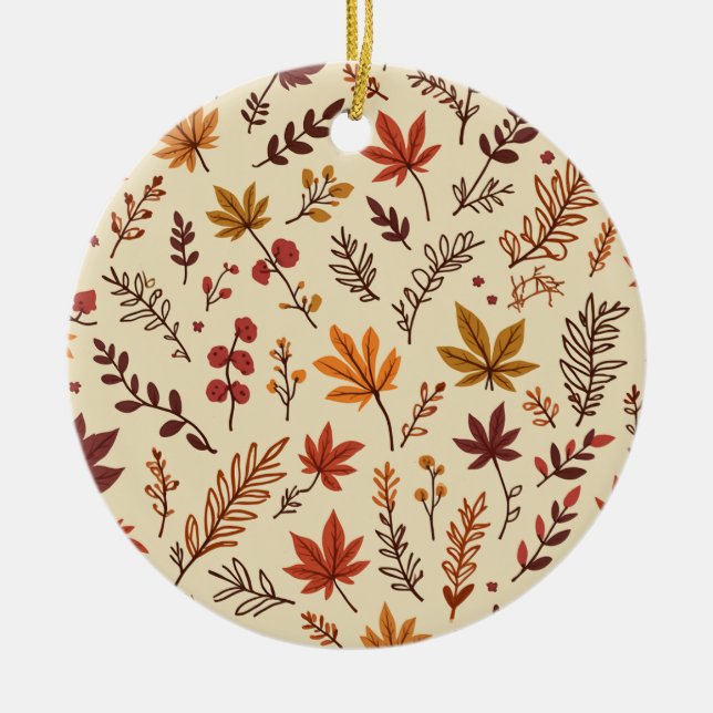 Ornamento acrílico de otoño (Frente)