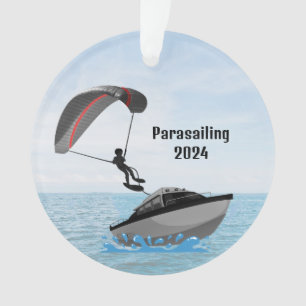 Ornamento acrílico de paracaidismo personalizado