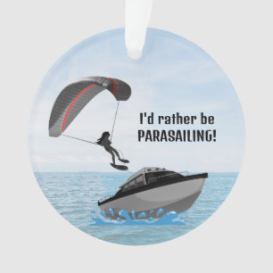 Ornamento acrílico de paracaidismo personalizado