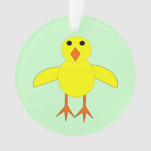 Ornamento acrílico de pollo de Pascua