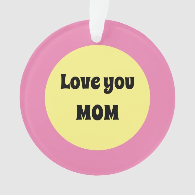 Ornamento acrílico de punto amarillo (Anverso)