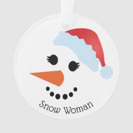 Ornamento acrílico de SnowWoman