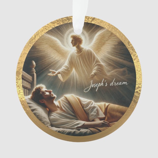 Ornamento acrílico de sueño de Joseph (Anverso)
