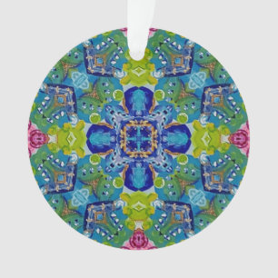 Ornamento acrílico de vidrio con mango de varios c