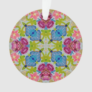 Ornamento acrílico de vidrio con mango de varios c