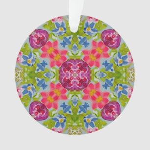 Ornamento acrílico de vidrio con mango de varios c