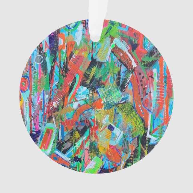 Ornamento acrílico del hombre del piano (Anverso)