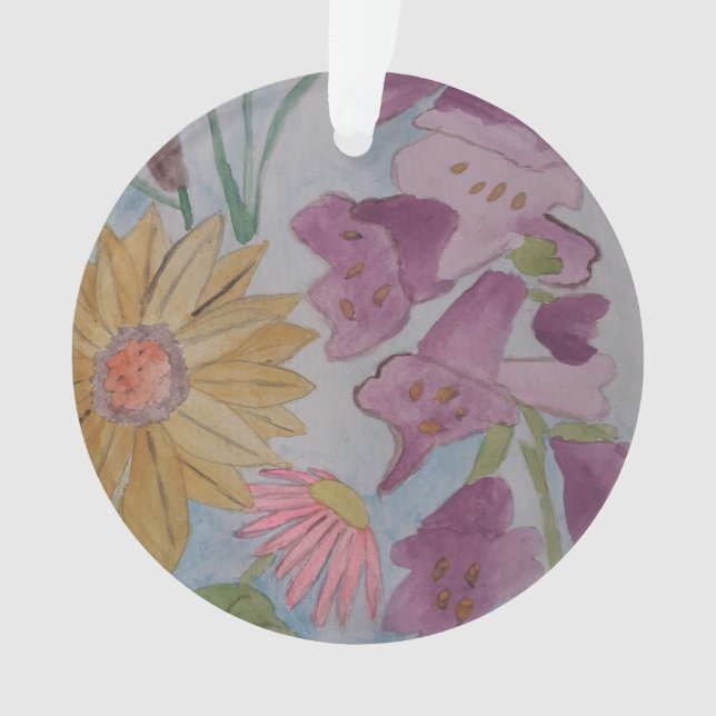 Ornamento acrílico del Jardín de la Cabaña de Ingl (Anverso)