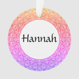 Ornamento acrílico del Personalizable Rainbow Mand