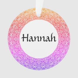 Ornamento acrílico del Personalizable Rainbow Mand