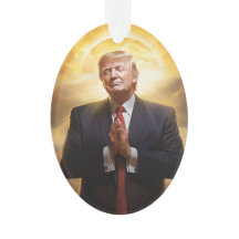 Ornamento acrílico del presidente Donald J Trump