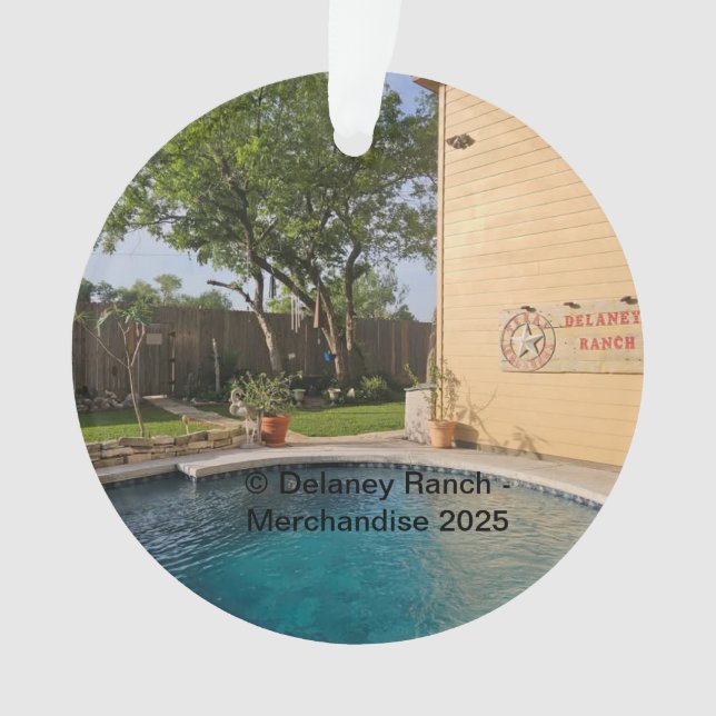 Ornamento acrílico Delaney Ranch 2025 (Anverso)