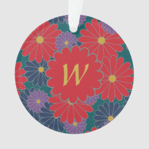 Ornamento Acrílico Floral de Caída Splashy