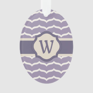 Ornamento acrílico florecido de Zigzag