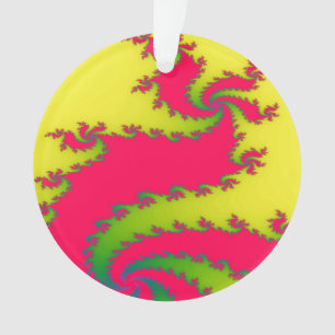 Ornamento acrílico fractal de dragón chino de Año