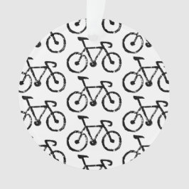 Ornamento acrílico impreso en linóleo para bicicle