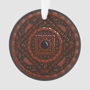 Ornamento acrílico Leo Mandala