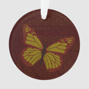 Ornamento acrílico monarca chino