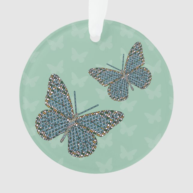 Ornamento acrílico monarca marroquí (Anverso)