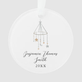 Ornamento acrílico móvil de la primera estrella de