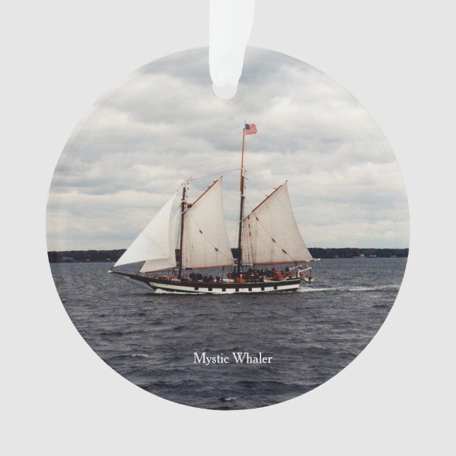 Ornamento acrílico Mystic Whaler (Anverso)