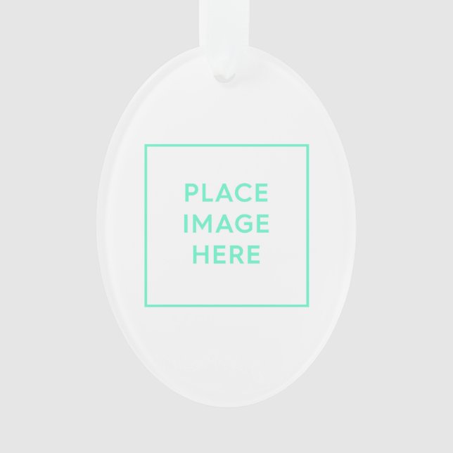 Ornamento acrílico oval (Anverso)