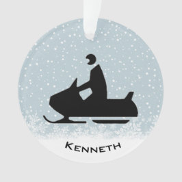 Ornamento acrílico para motos de nieve