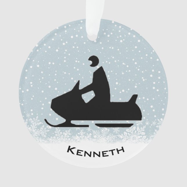 Ornamento acrílico para motos de nieve (Anverso)