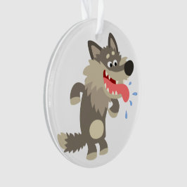 Ornamento acrílico Personalizado Lobo Cute Familia