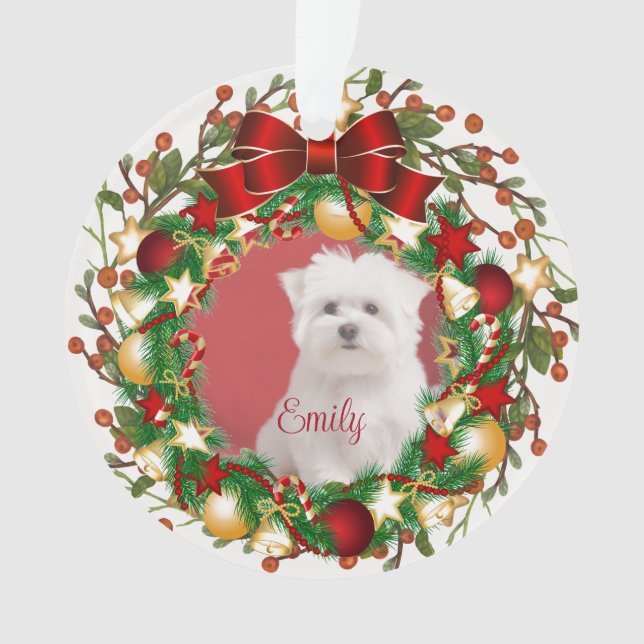 Ornamento acrílico - personalizarlo con tu imagen (Anverso)