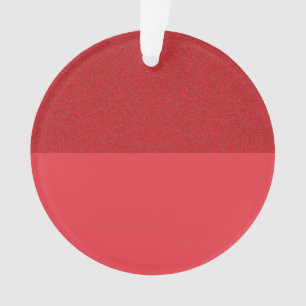 Ornamento acrílico rojo de tomate-acabado dividido